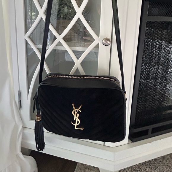 Lou YSL Suede Camera Crossbody Bag - Picture 2 of 14
